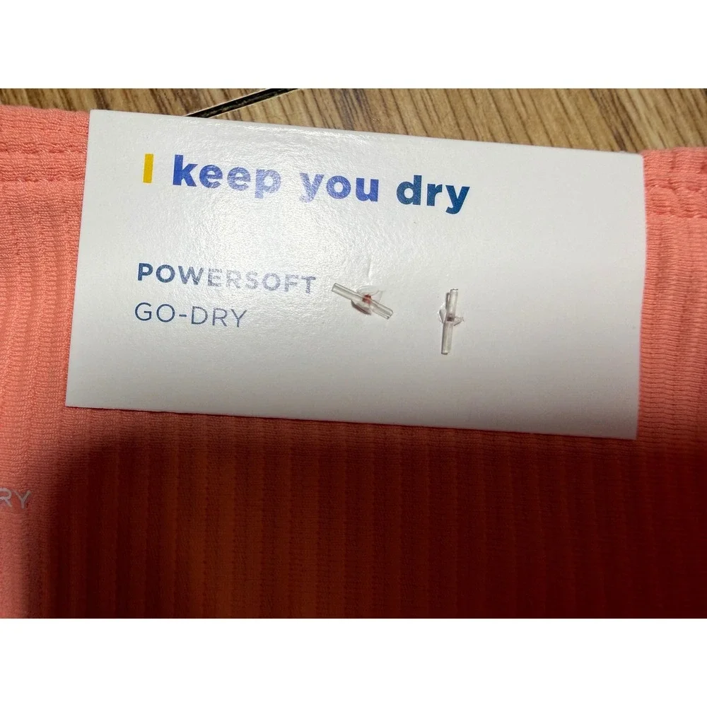 Old Navy Girls Powersoft Ribbed High-Rise Leggings M 8 Coral Go-Dry Active New